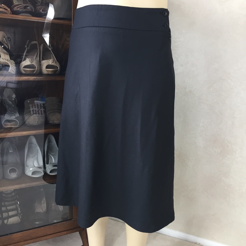 NWOT Talbots Black Lined Skirt Size 14P